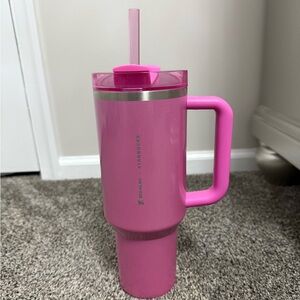 Stanley x Starbucks Winter Pink 40oz Quencher Flowstate H2.0 Tumbler